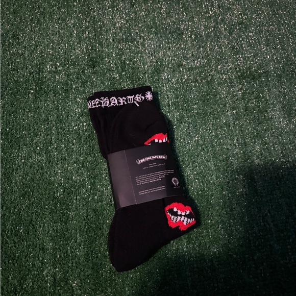 Chrome Hearts Men's Socks with Black and Red Design - Picture 2 of 2